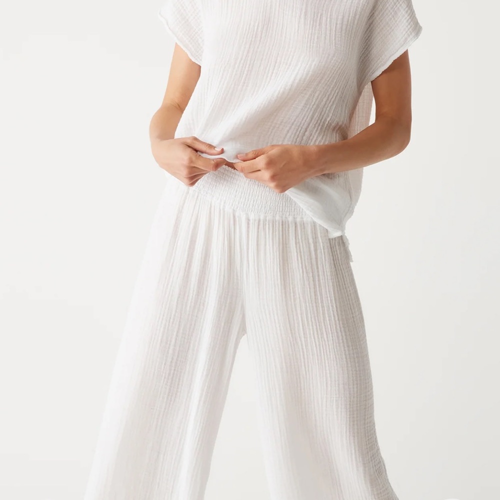 Michael Stars Suzie Wide Leg Gauze Pants